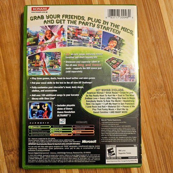 Original X-Box Karaoke Revolution + Karaoke Revolution Party + Konami MIC Bundle - Picture 5 of 13